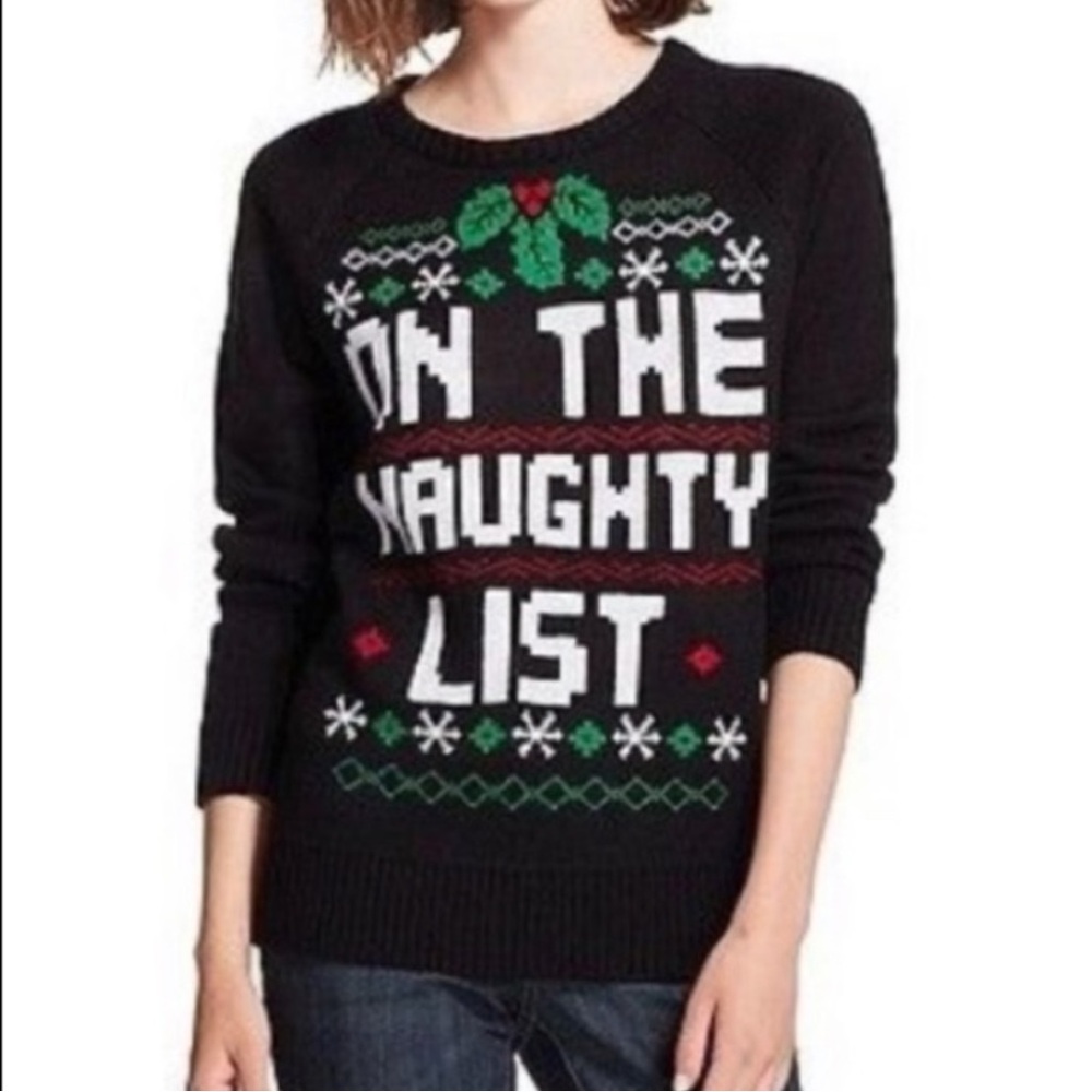 NWOT L.O.L Vintage On The Naughty List Sweater Size S